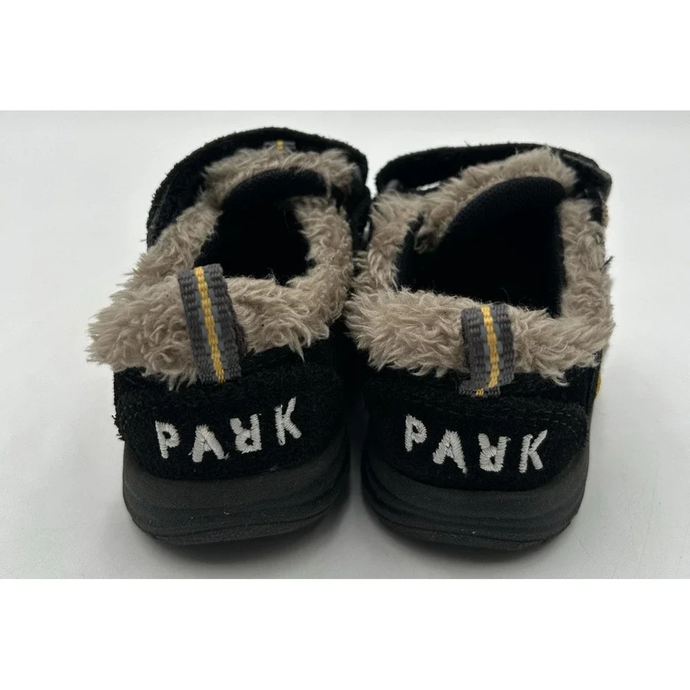 Keen Newport Shoes Black Suede Infant Size 4 Baby Shoes Faux Fur‎ Trim
